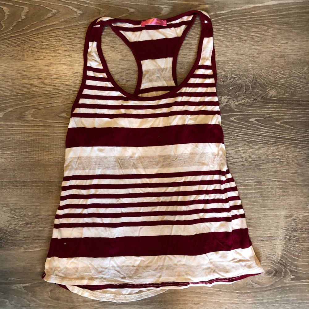red and white tank